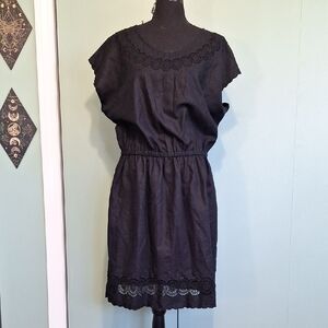 J. Crew Black Cut Out Summer Dress Size 12